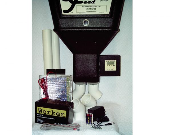 Solar Powered Double Automatic Feeder with Extended Life Battery